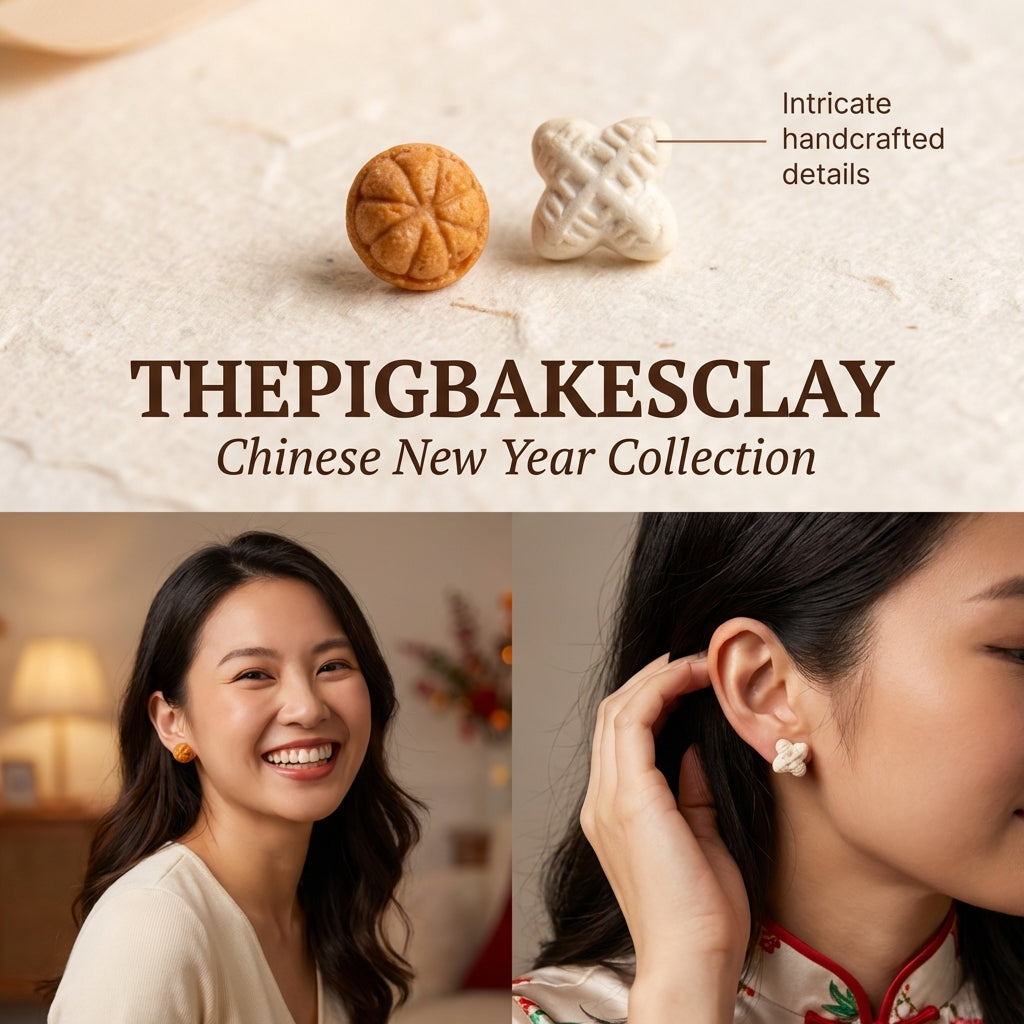 Kueh Bahulu and Kueh Bangkit Studs