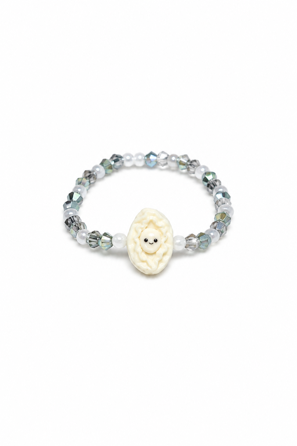 Abalone Hand-Beaded Ring (Design 2)