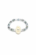 Abalone Hand-Beaded Ring (Design 2)