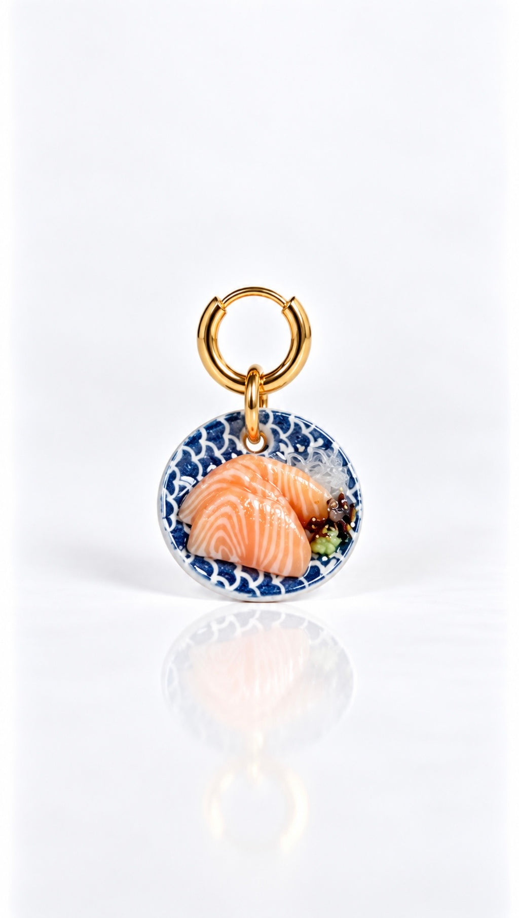 The Salmon Sashimi Plate Miniature Charm