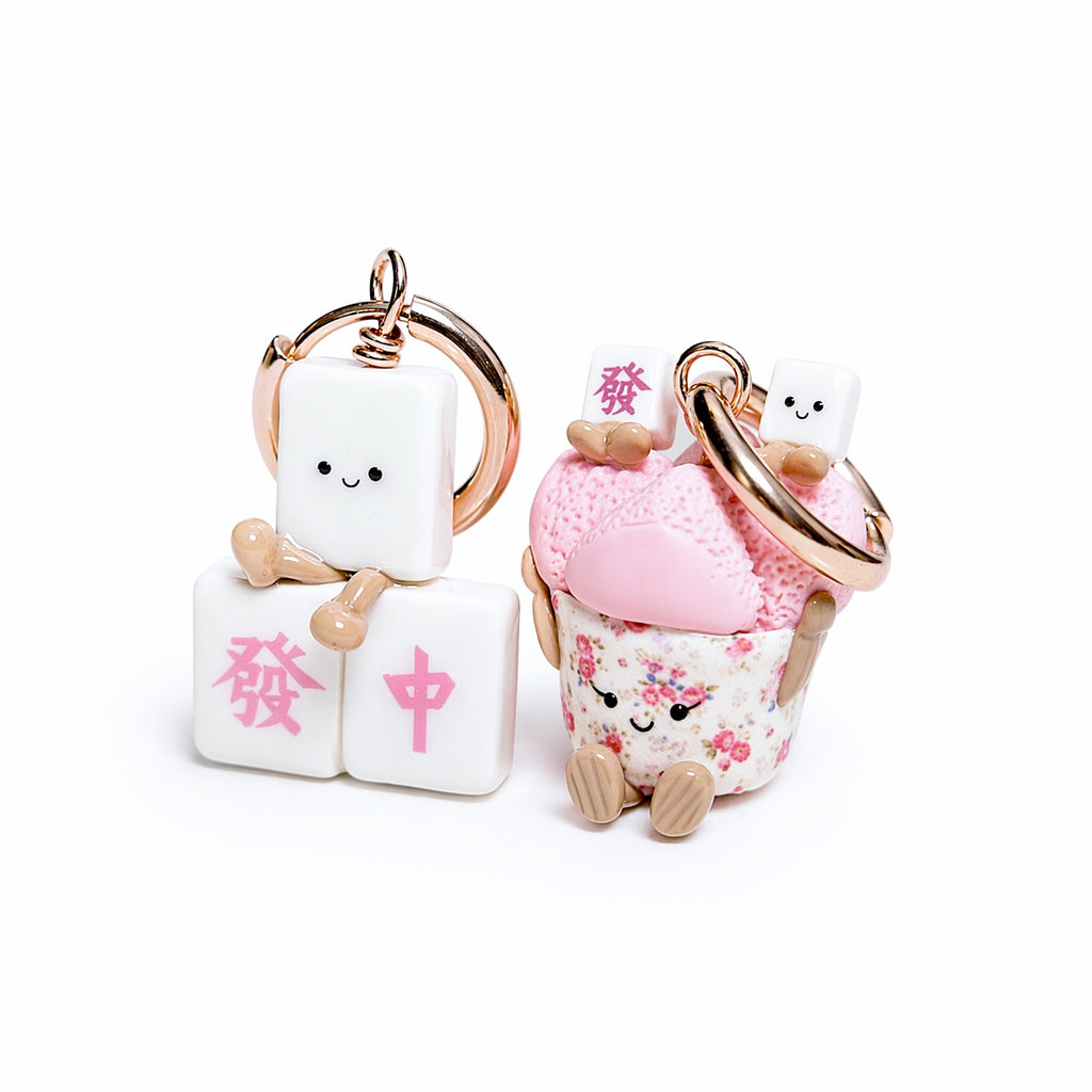 Huat Kueh and Mahjong Jellycat Rose Gold Hoop Huggies (PREORDER, wait time 8-10 weeks)