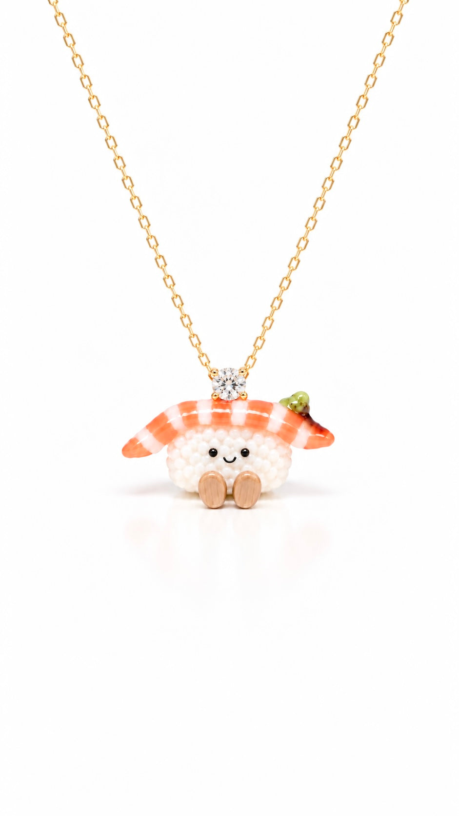 The Smiley Salmon Crystal Miniature Charm