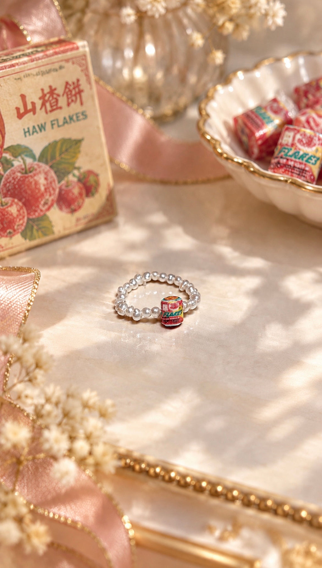 The Petite Haw Flakes Pearl Ring