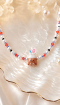 Teh Dabao Bag Hand Beaded Necklace (hawker colourway)