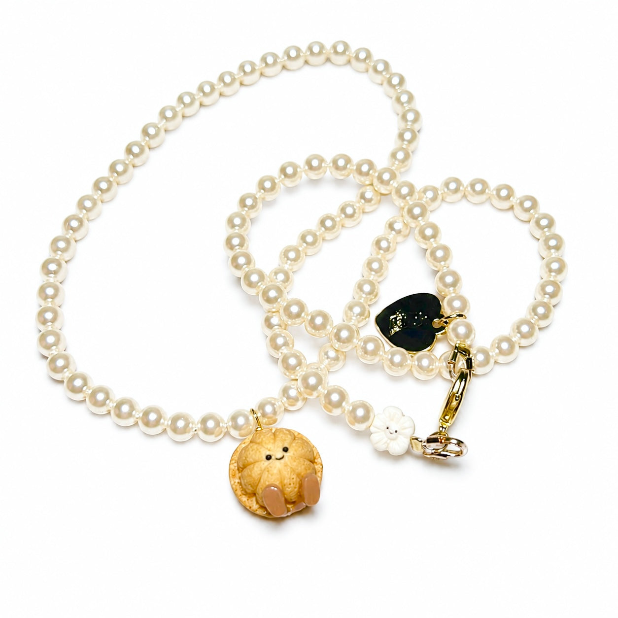Kueh Bahulu Jellycat Pearl Necklace