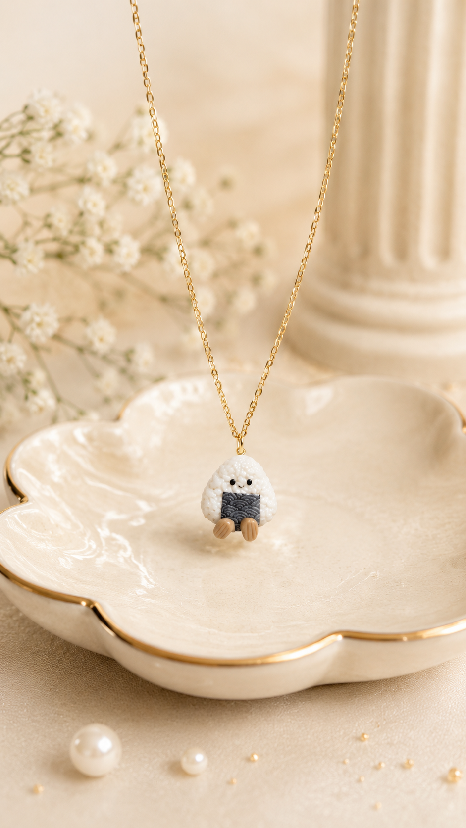 Onigiri in Ocean Gold Chain