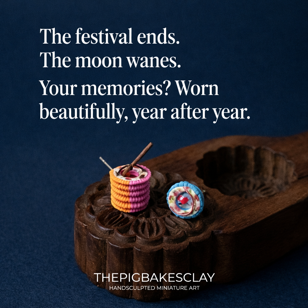 Traditional Paper Lantern Earring Studs