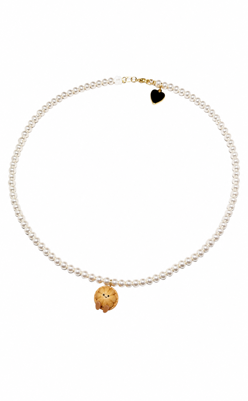 Kueh Bahulu Jellycat Pearl Necklace