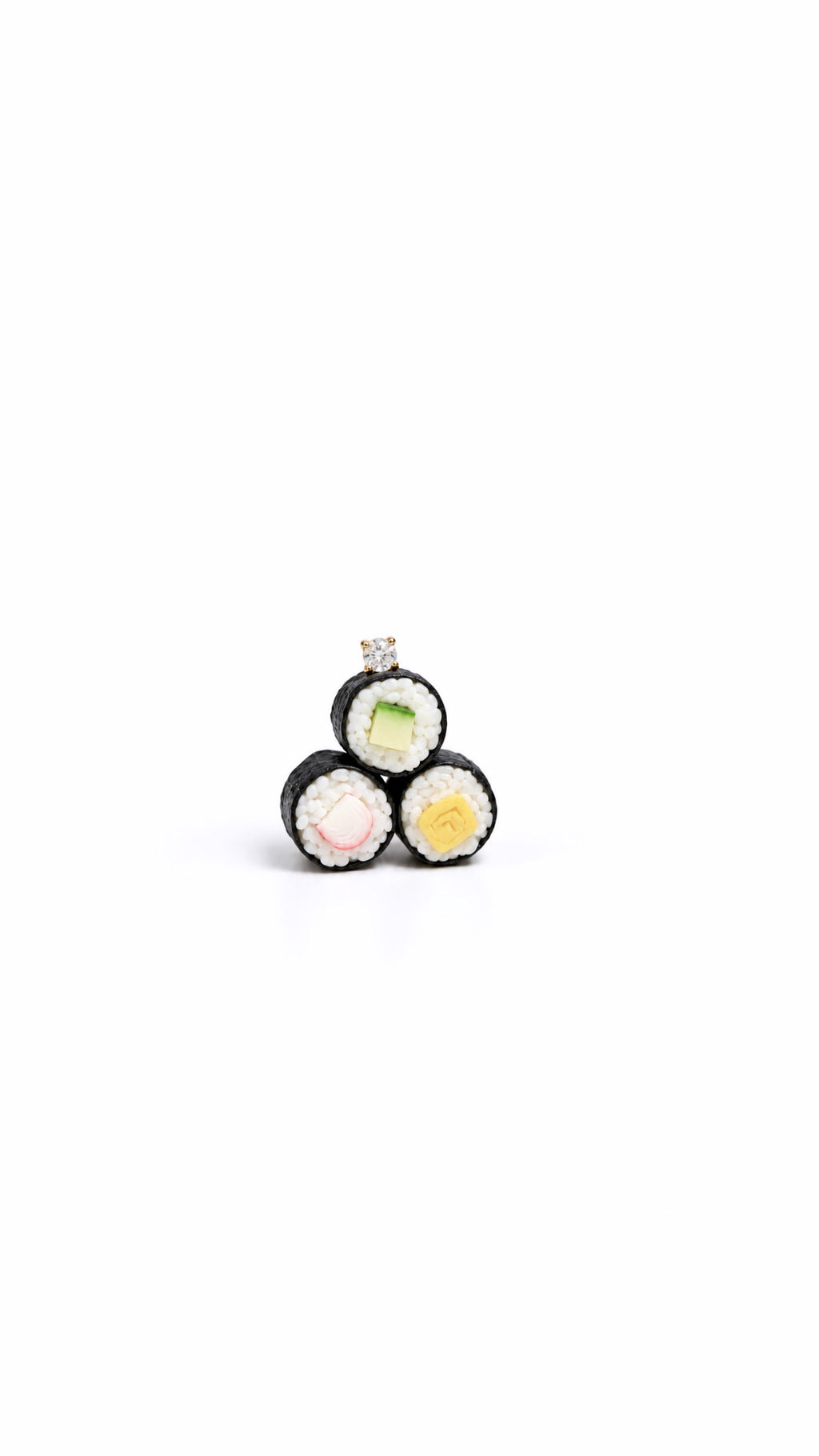 The Maki Trio Miniature Charm (in kappa,tamago and kani)