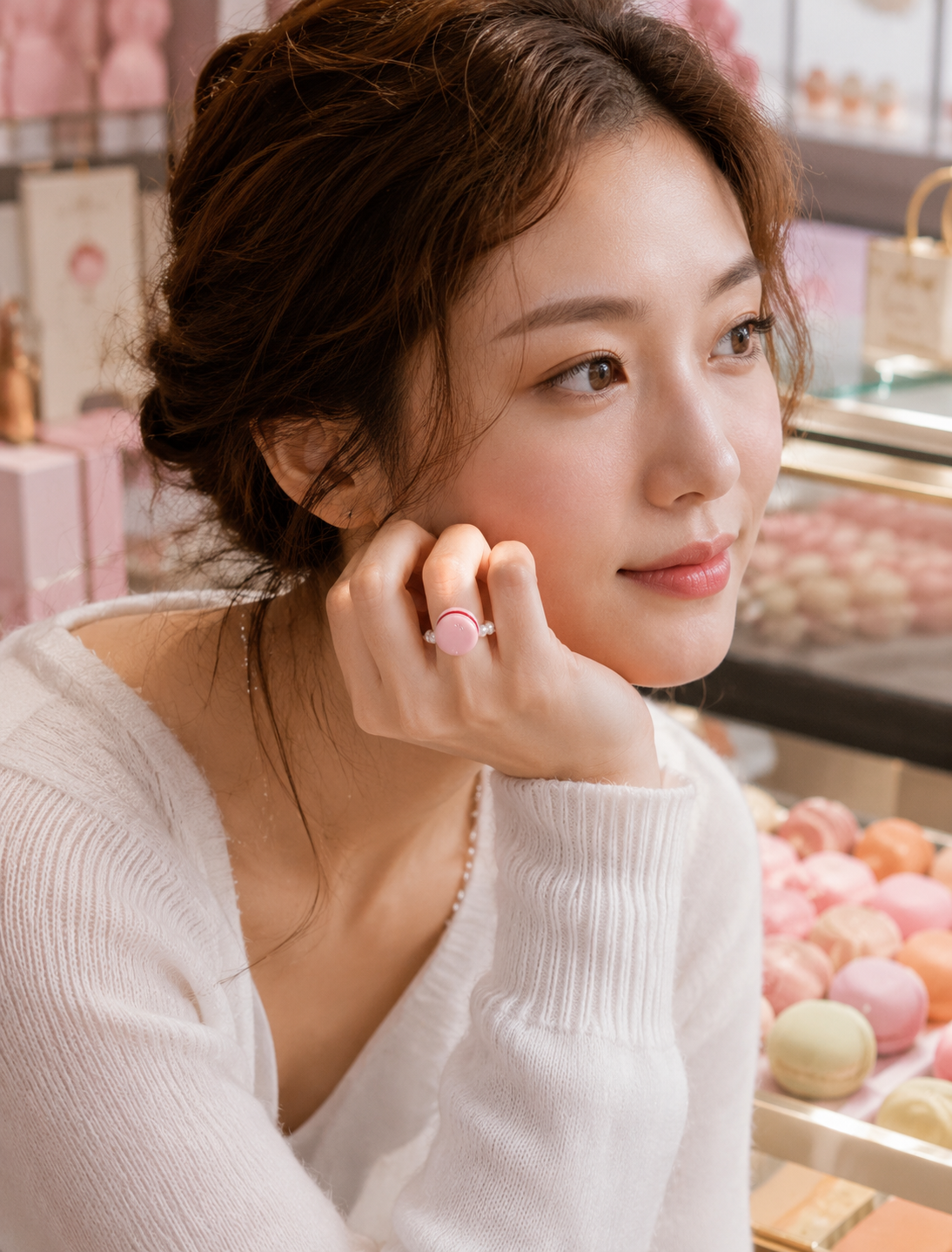 Pierre Hermes Inspired Macaron Pearl Ring
