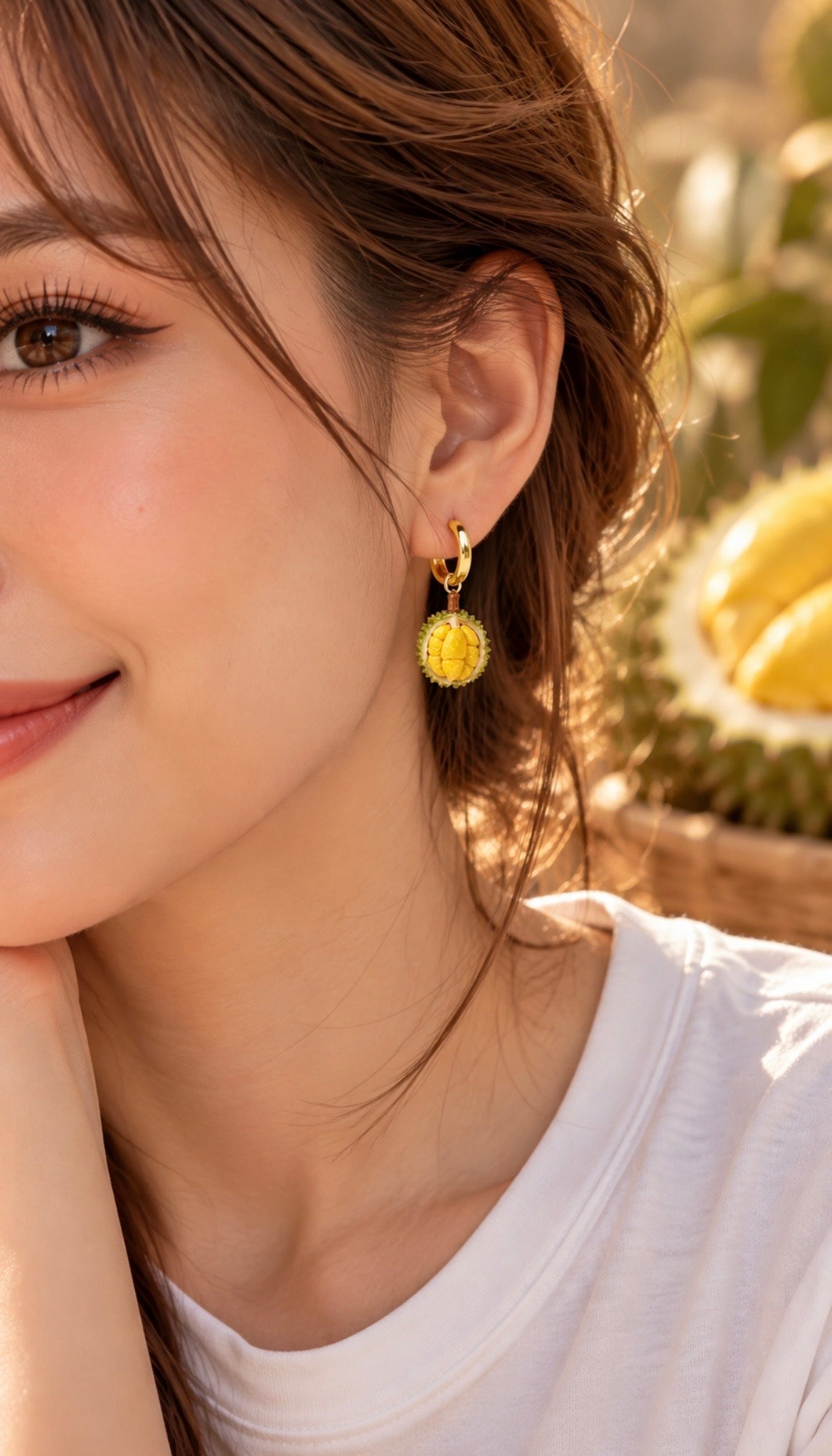 The Durian Ear Hoops
