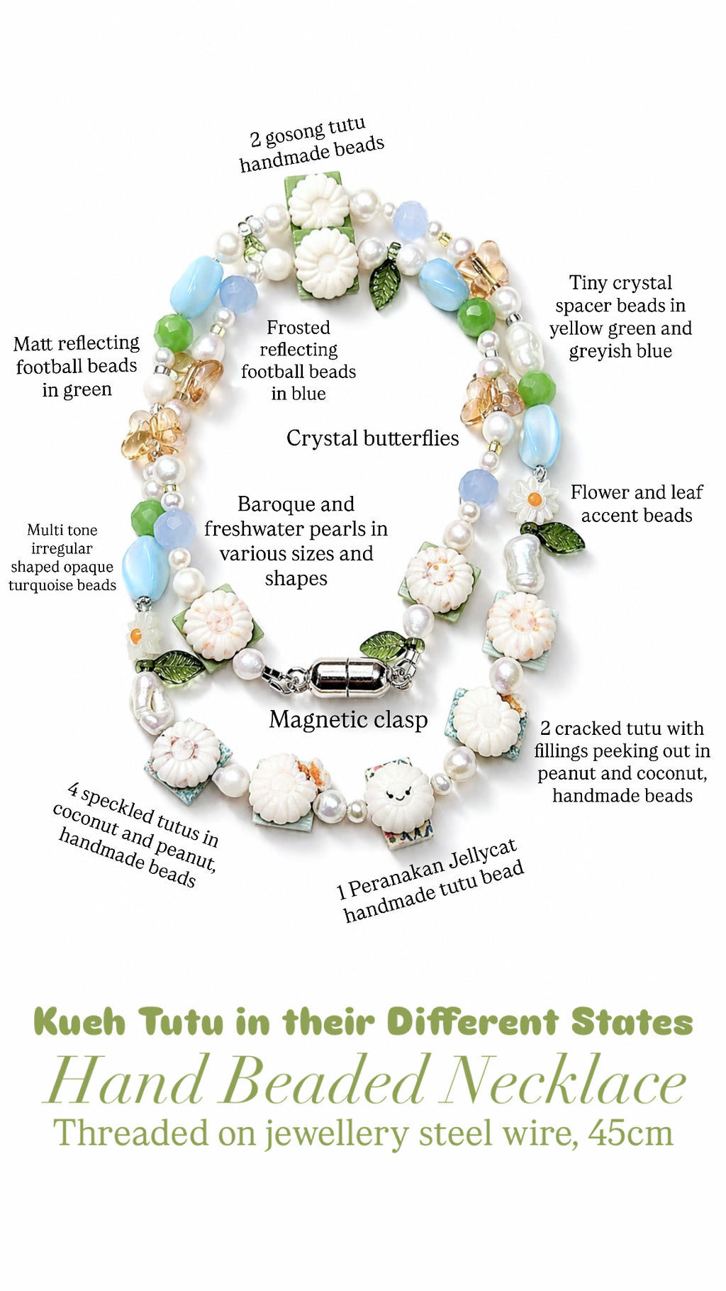 Kueh Tutu Jellycats (A variety of accessories, 1 necklace instock)