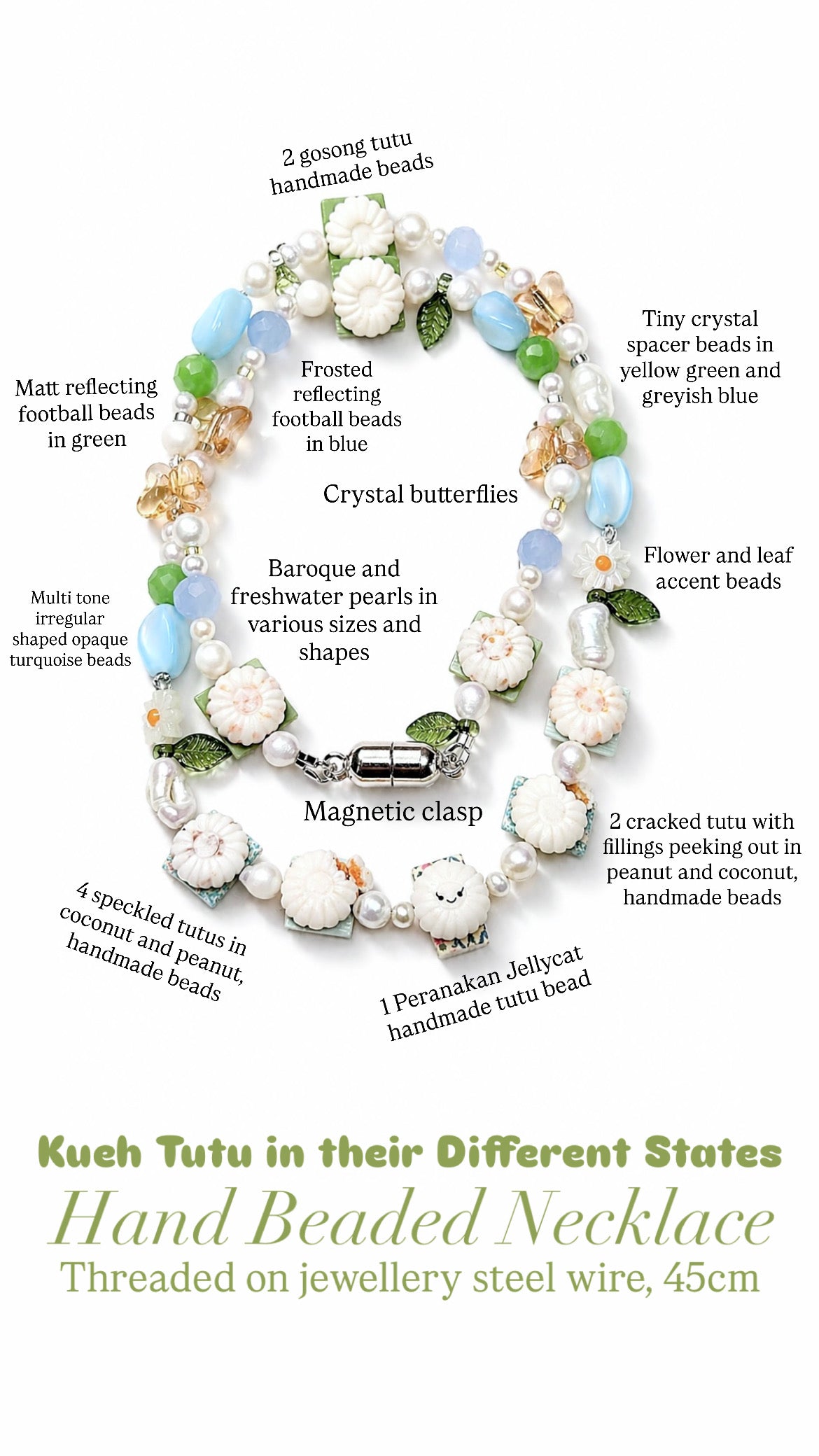 Kueh Tutu Jellycats (A variety of accessories, 1 necklace instock)