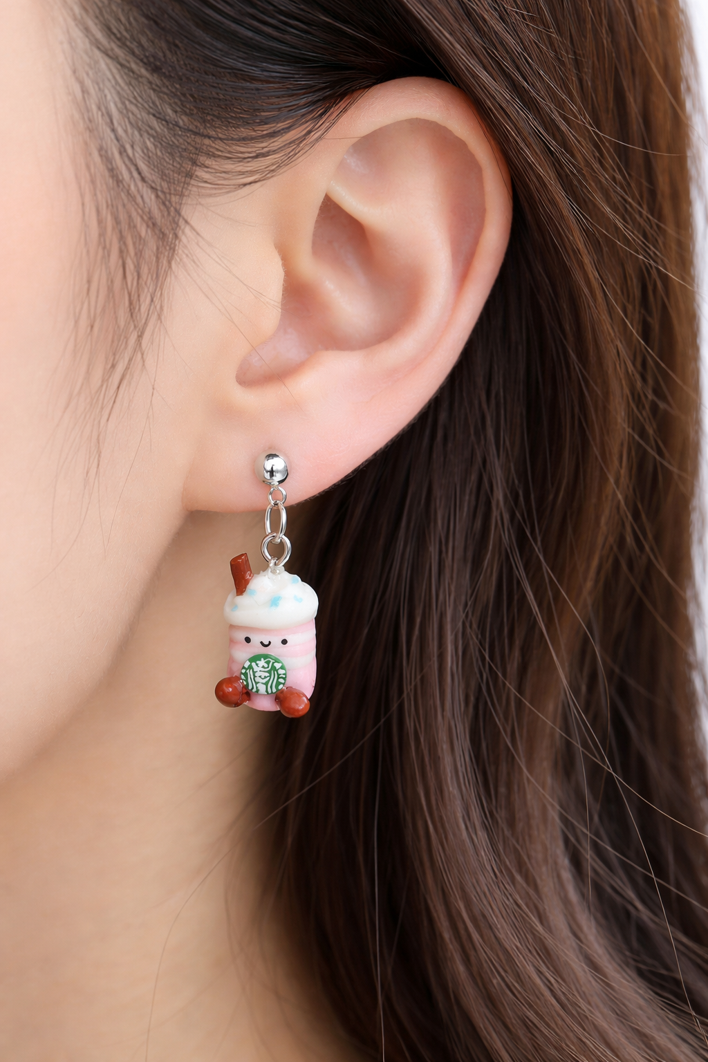 Starbucks-Inspired Fraps Jellycat Earrings