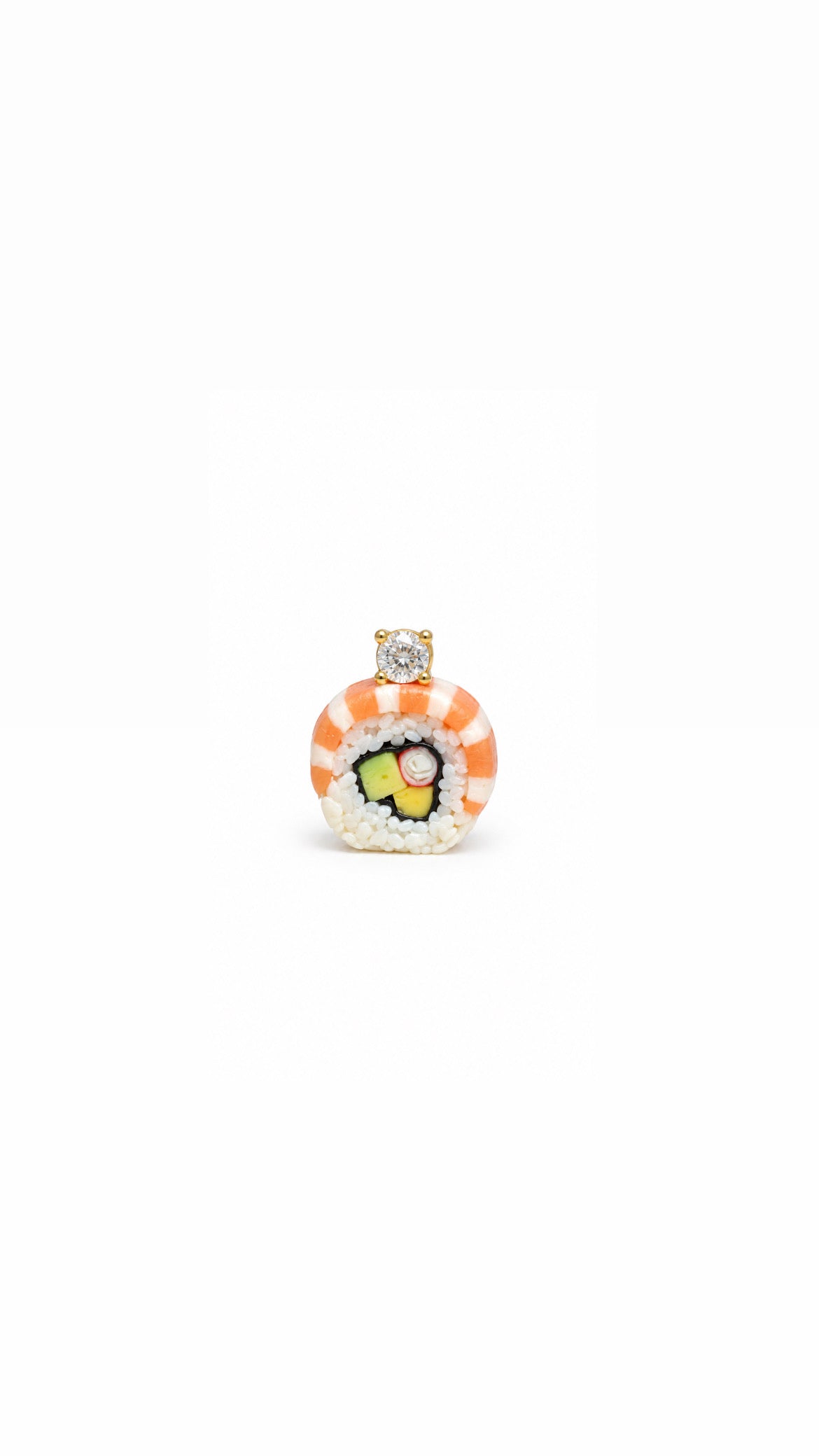 The Avocado Salmon Maki Roll Miniature Charm