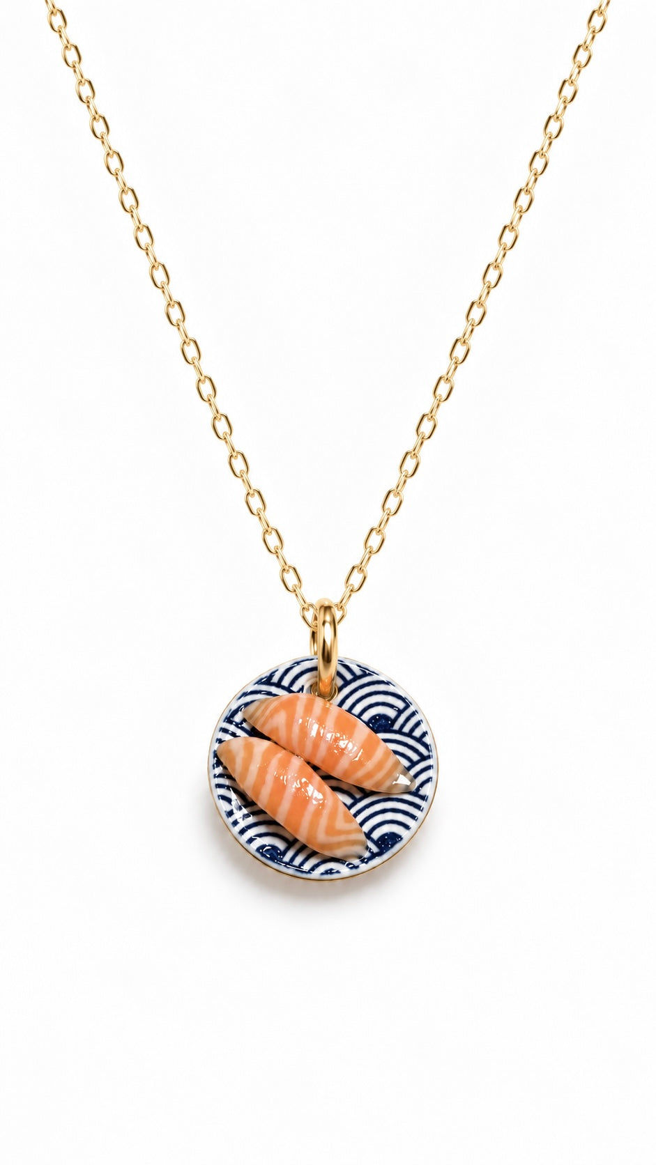The Salmon Sushi Plate Miniature Charm