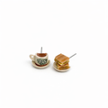 Kopi and Kaya Butter Toast Earring Studs