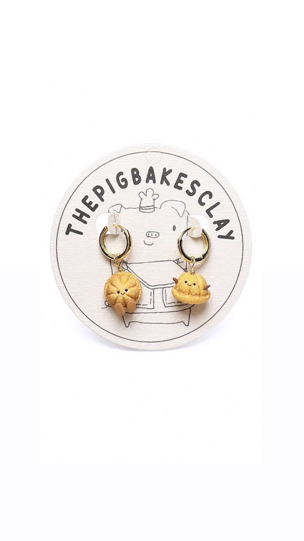 Kueh Bahulu and Kueh Bangkit Jellycat Earring Studs
