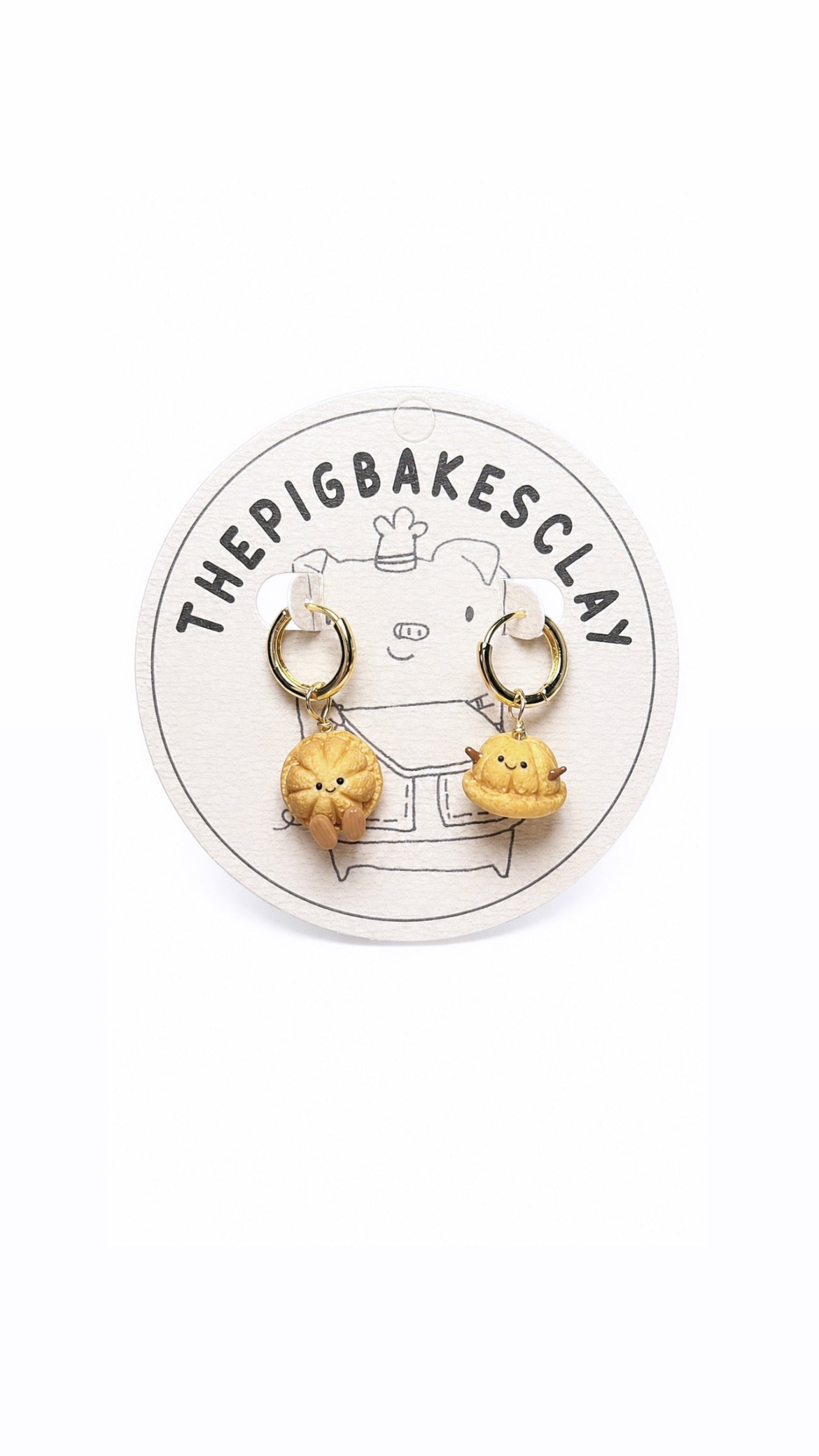 Kueh Bahulu and Kueh Bangkit Jellycat Earring Studs