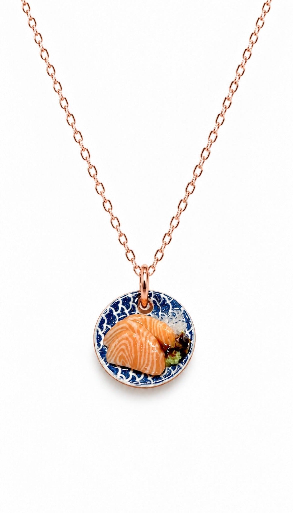 The Salmon Sashimi Plate Miniature Charm