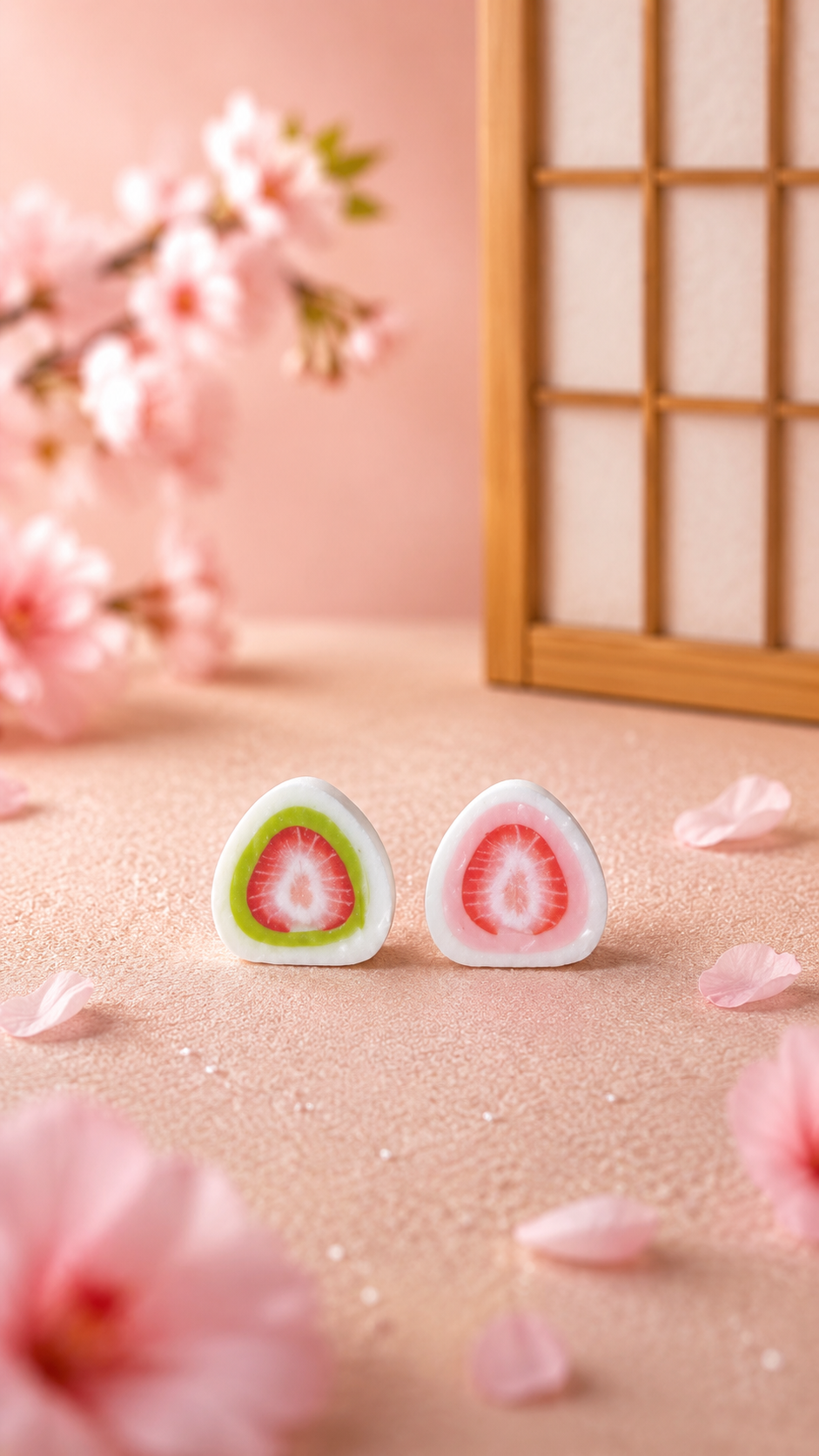 The Strawberry Wagashi Earring Collection