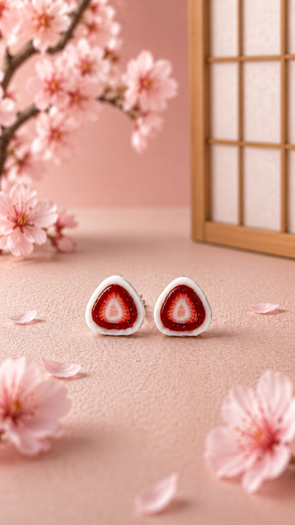 The Strawberry Wagashi Earring Collection