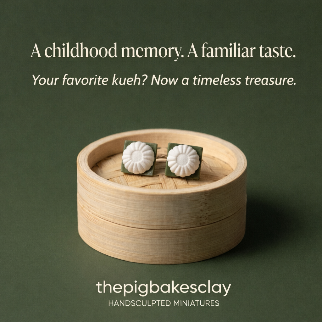 Kueh Tutu Earring Studs