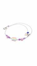 Hand-Beaded Kueh Lapis Jellycat Swarovski Pearl and Amethyst Necklace