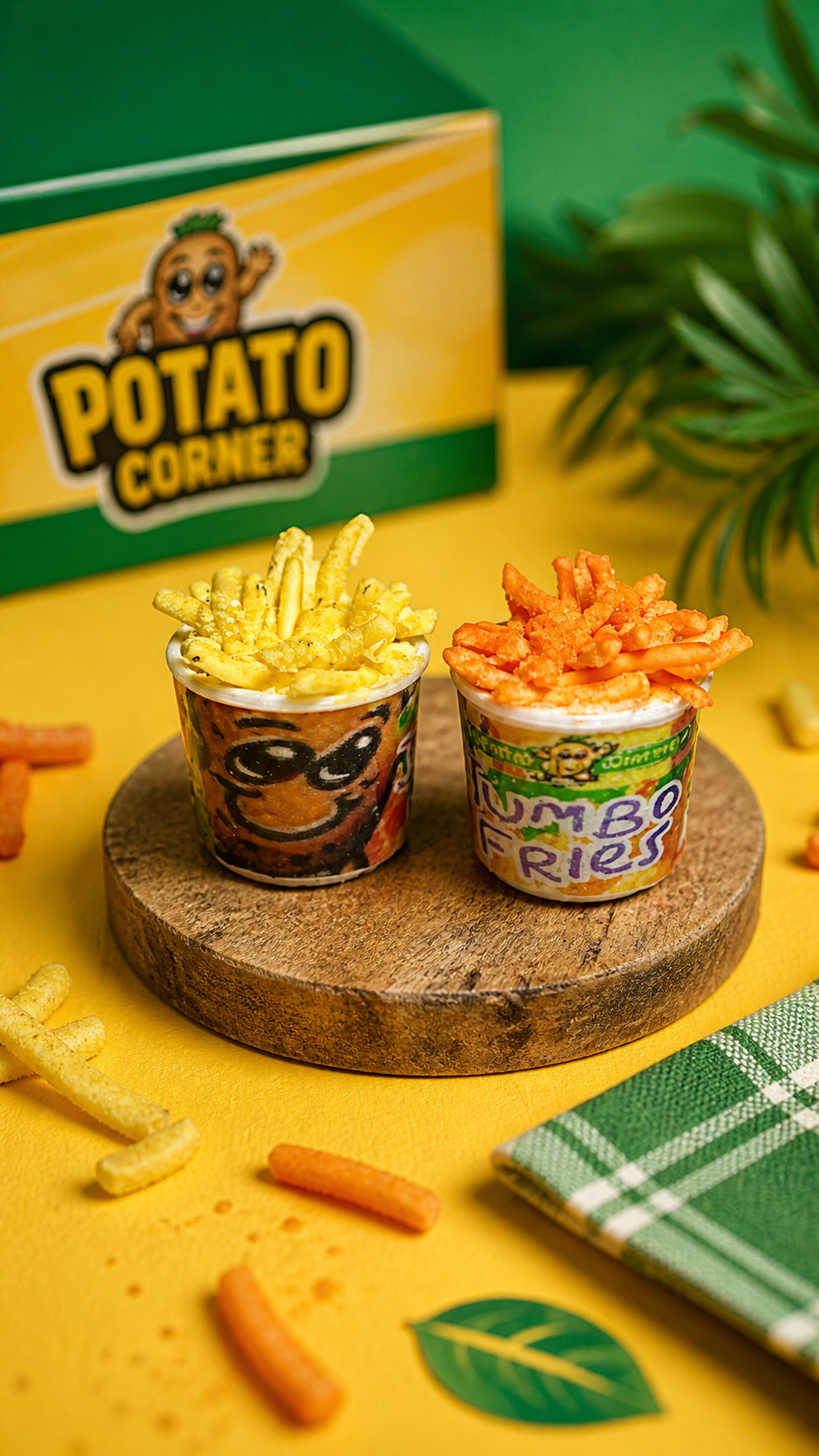 Potato Corner inspired Fries Ear Studs