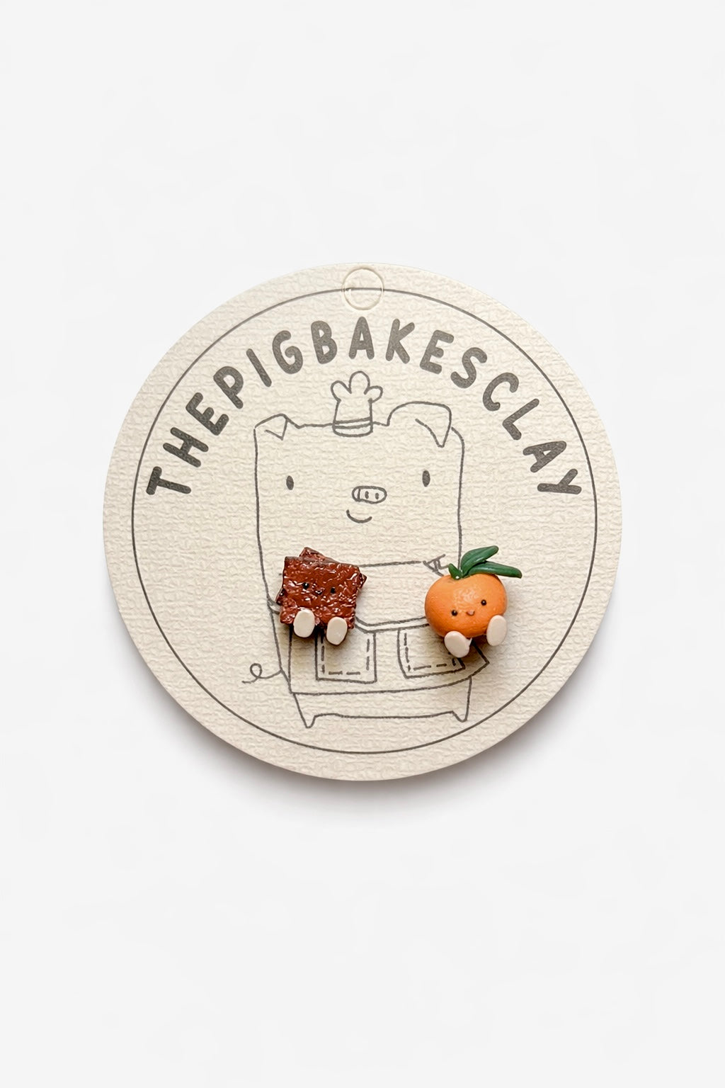 Mandarin Orange and Bakwa Jellycat Earrings (a variety)