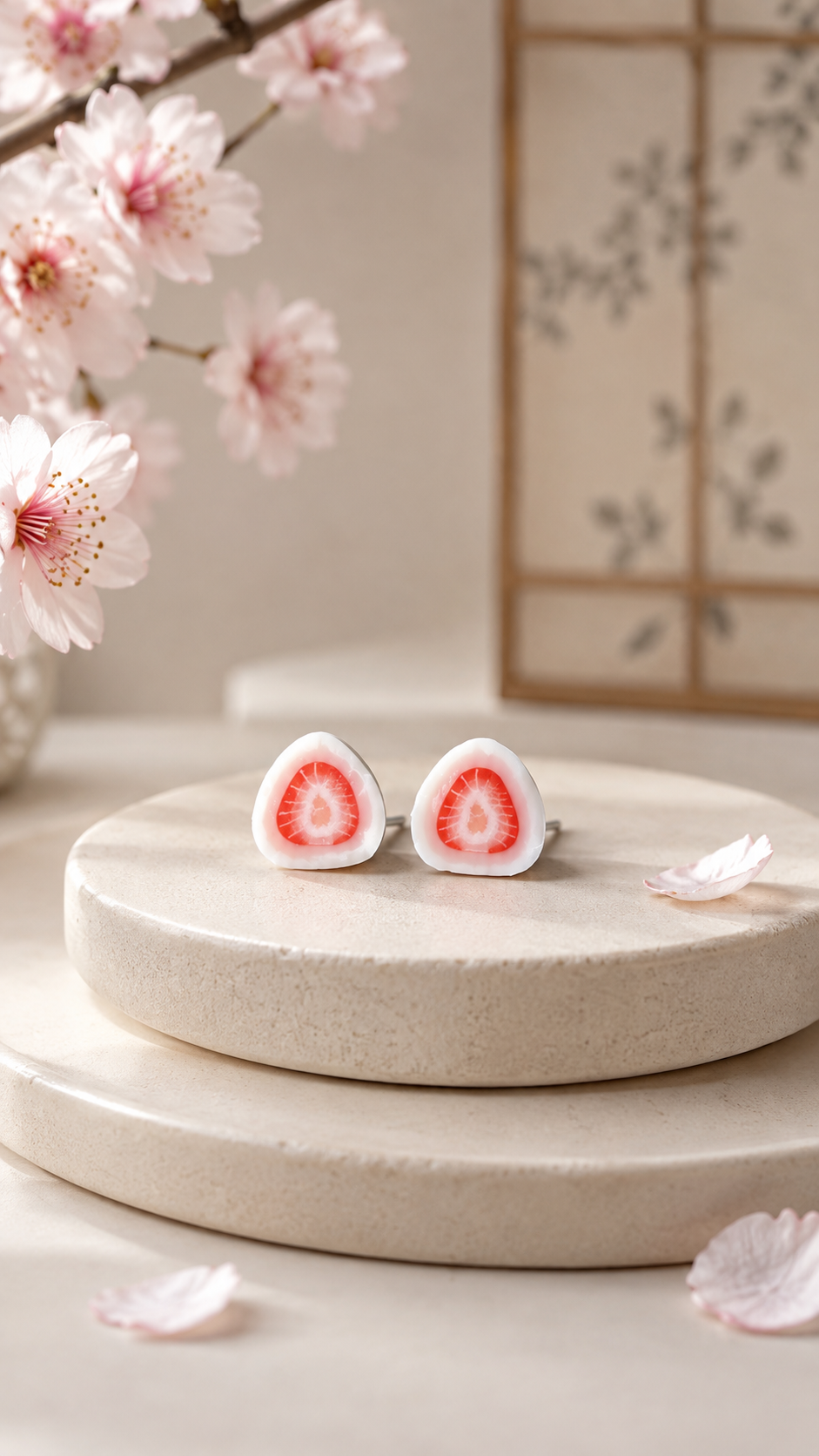 The Strawberry Wagashi Earring Collection