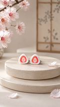 The Strawberry Wagashi Earring Collection
