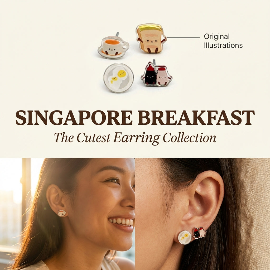 Singapore Breakfast Jellycats Stud Set