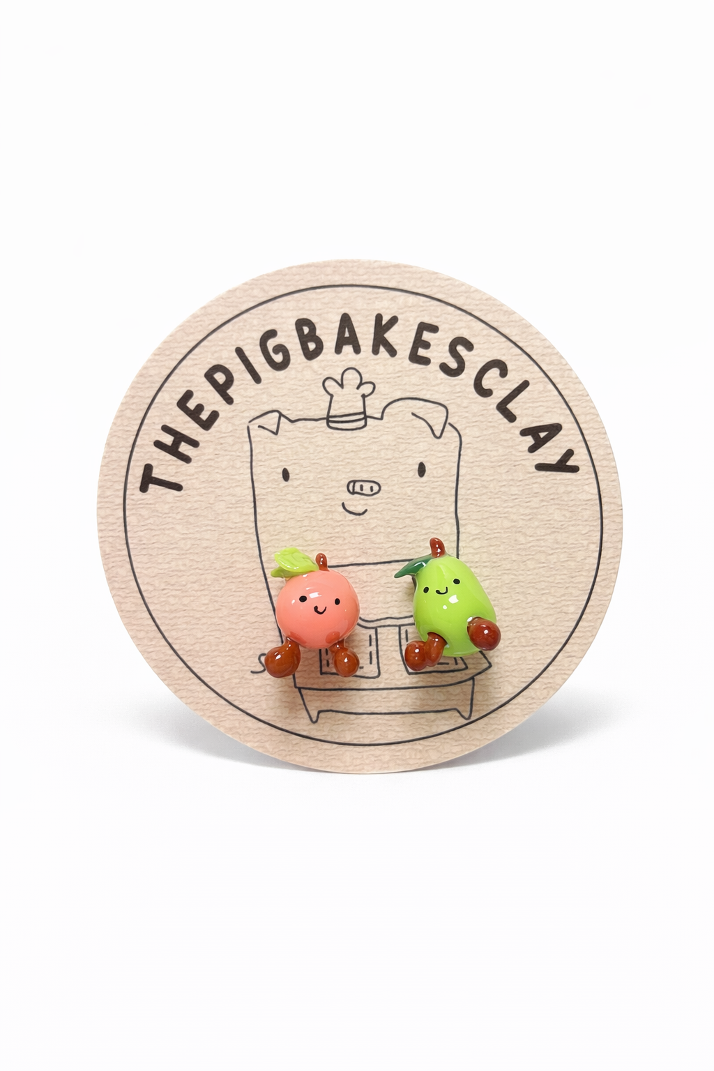 UK Jellycat-Inspired Pear and Peach Earrings (a variety)