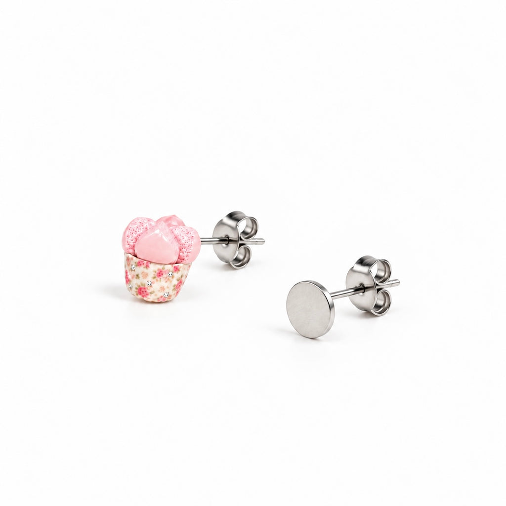 The Huat Kueh Miniature Charm in Vintage Floral and Moissanites