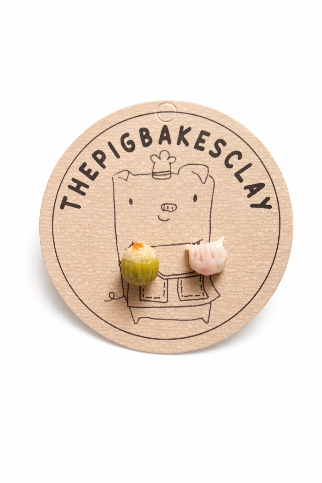 Siew Mai and Hargow Dim Sum Earring Studs (INSTOCKS)