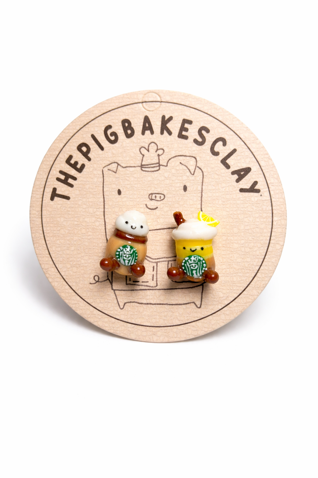 Starbucks-Inspired Fraps Jellycat Earrings