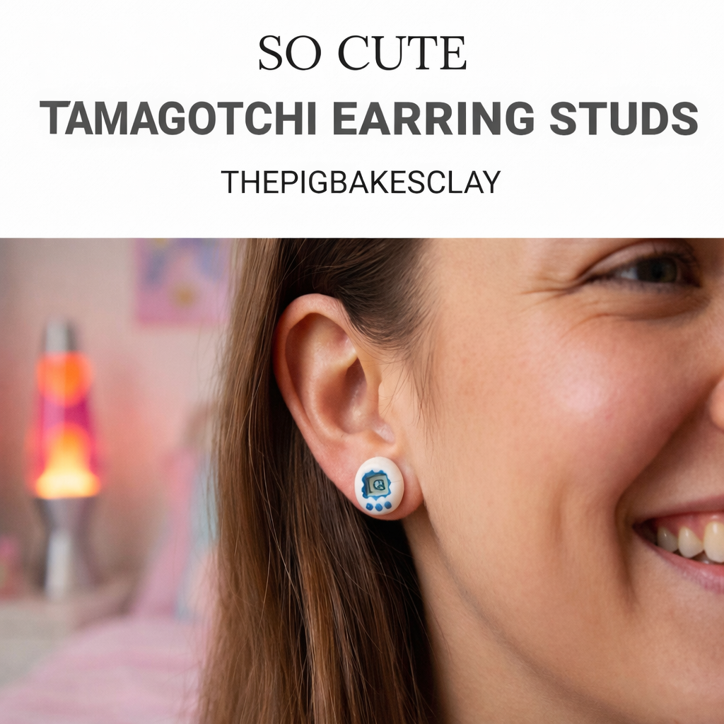 Tamagotchi Earring Studs