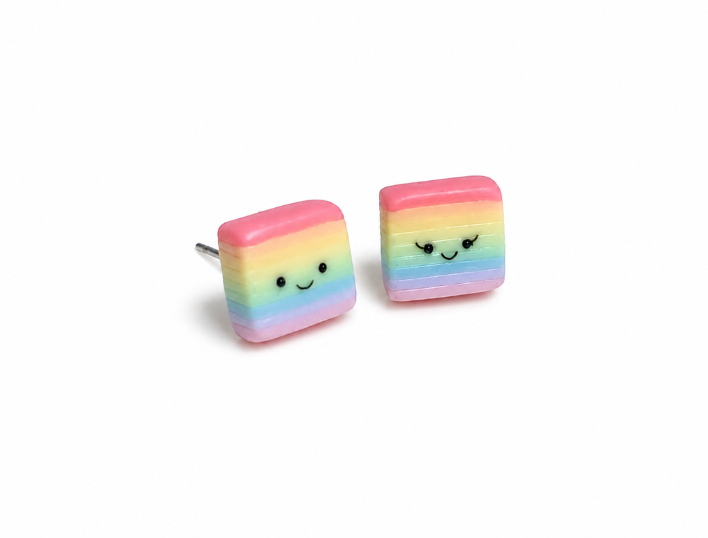 Rainbow Kueh Lapis Jellycats Earrings (a variety)