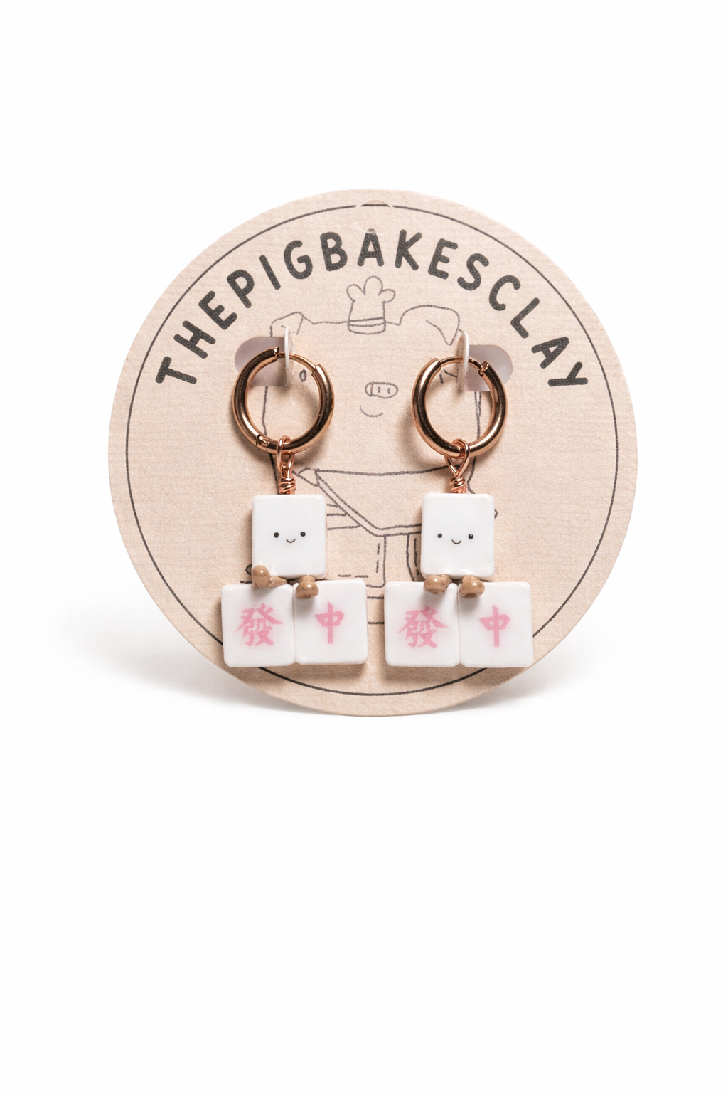 The Mahjong Family earrings (INSTOCK)