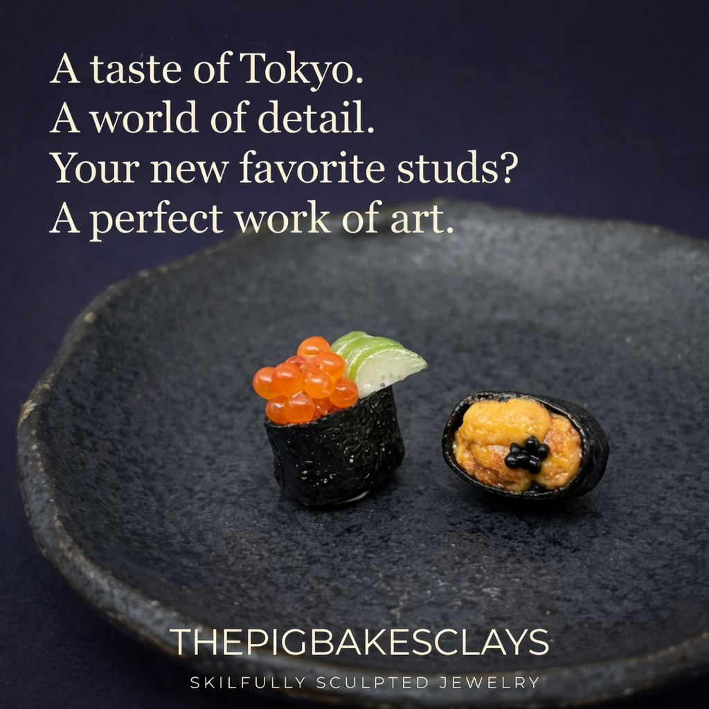 Ikura and Uni Sushi Studs