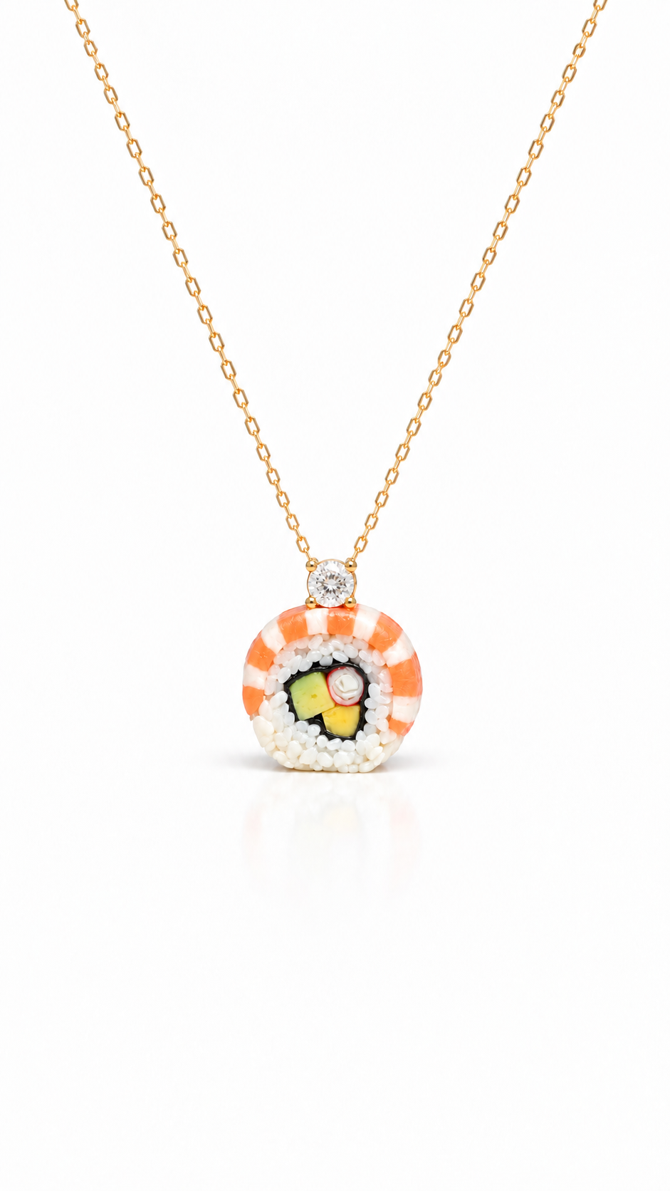 The Avocado Salmon Maki Roll Miniature Charm