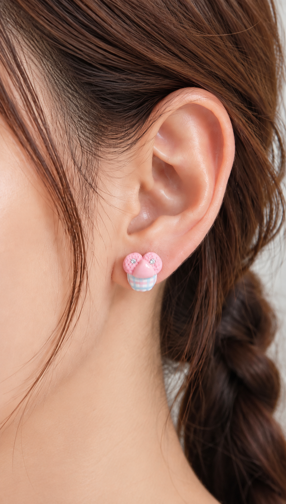 The Huat Kueh Miniature Charm in Gingham and Moissanites