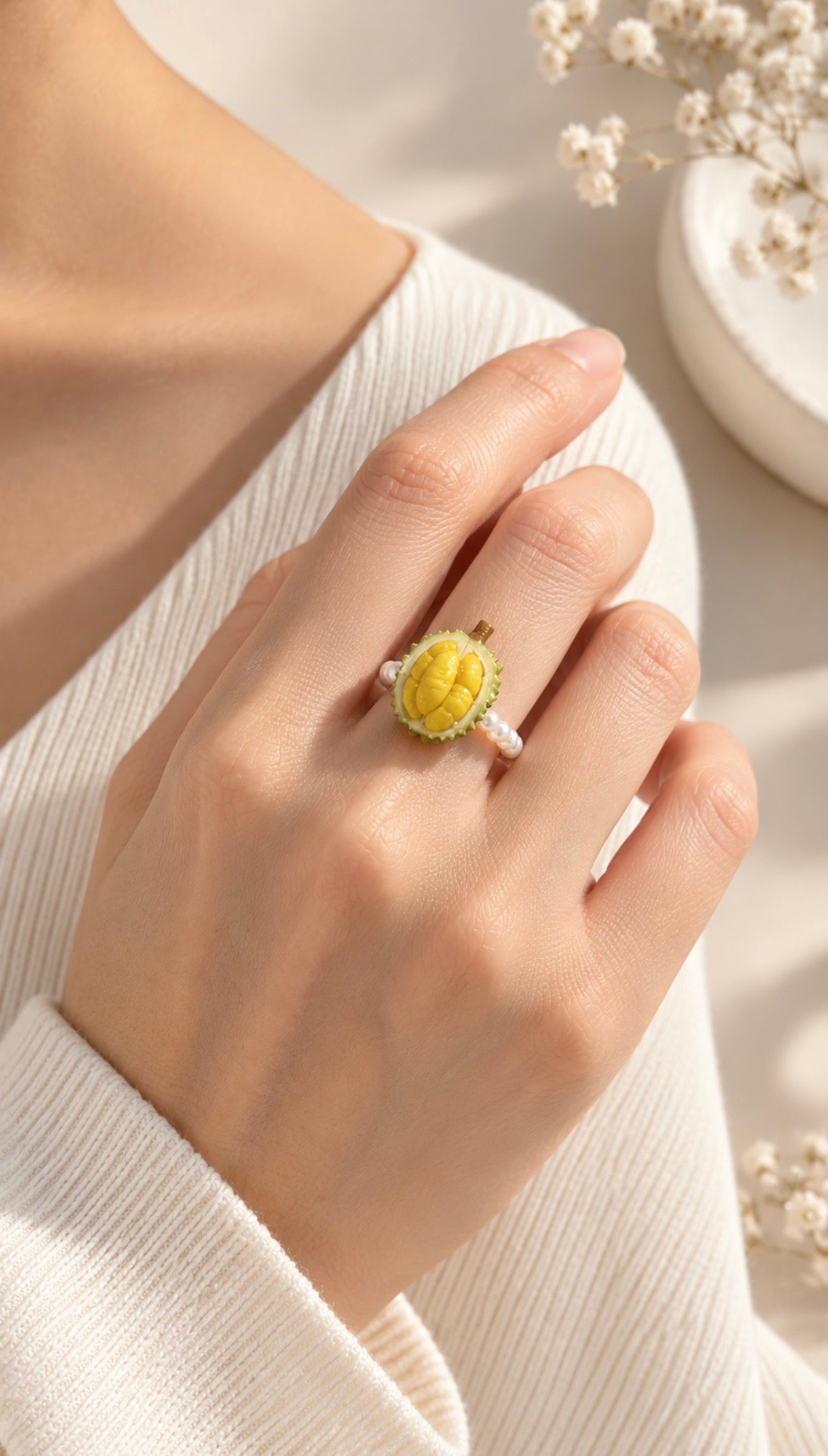 The Durian Pearl Ring