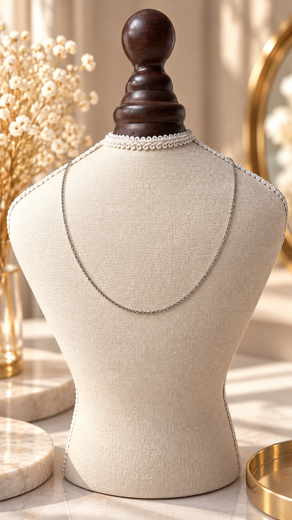 Titanium Necklace Chain (medical implant-grade ASTM F136)