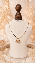 Chwee Kueh Jellycat hand-beaded necklace with black spinels and pearls