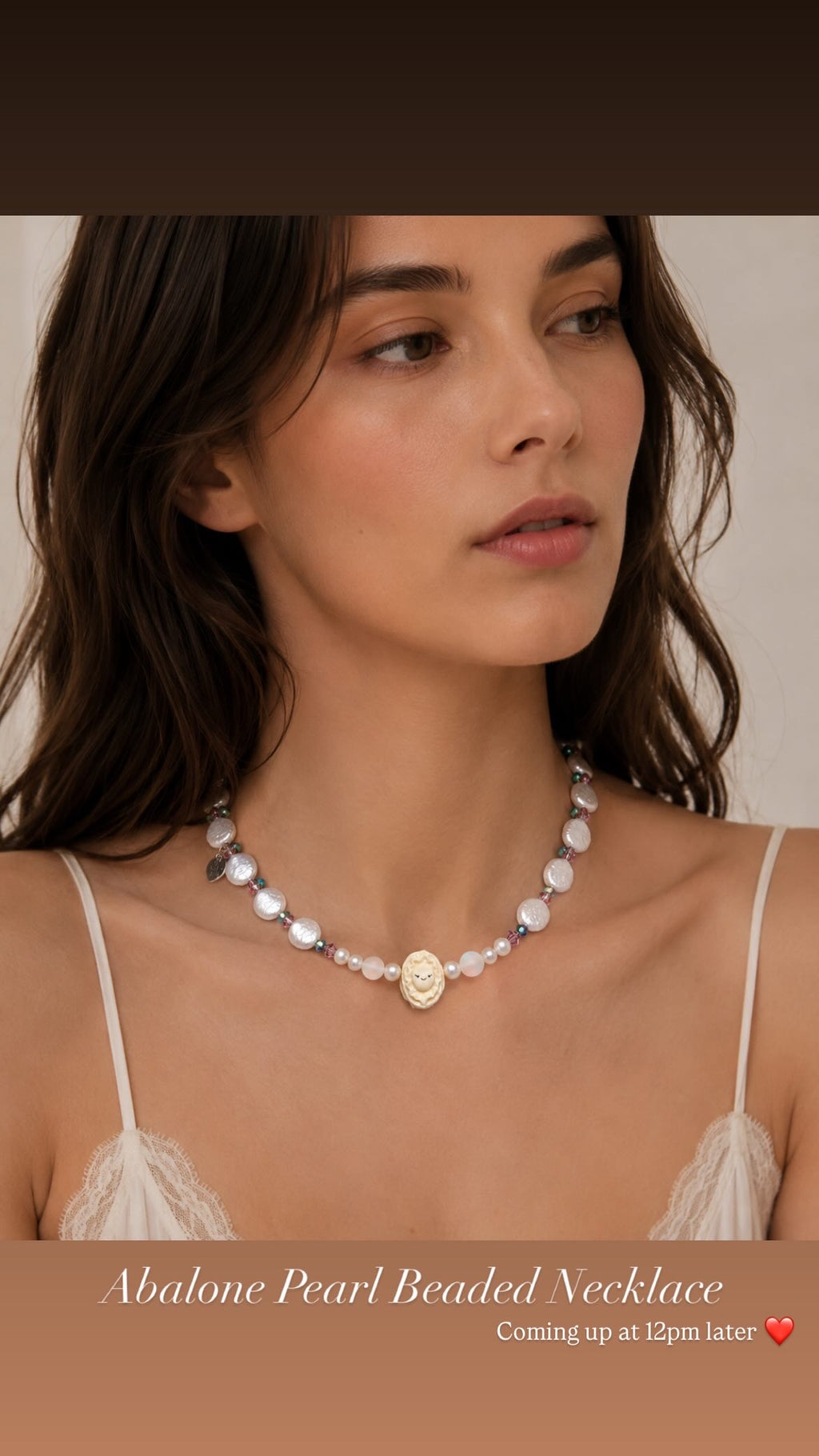 Abalone Hand-Beaded Necklace