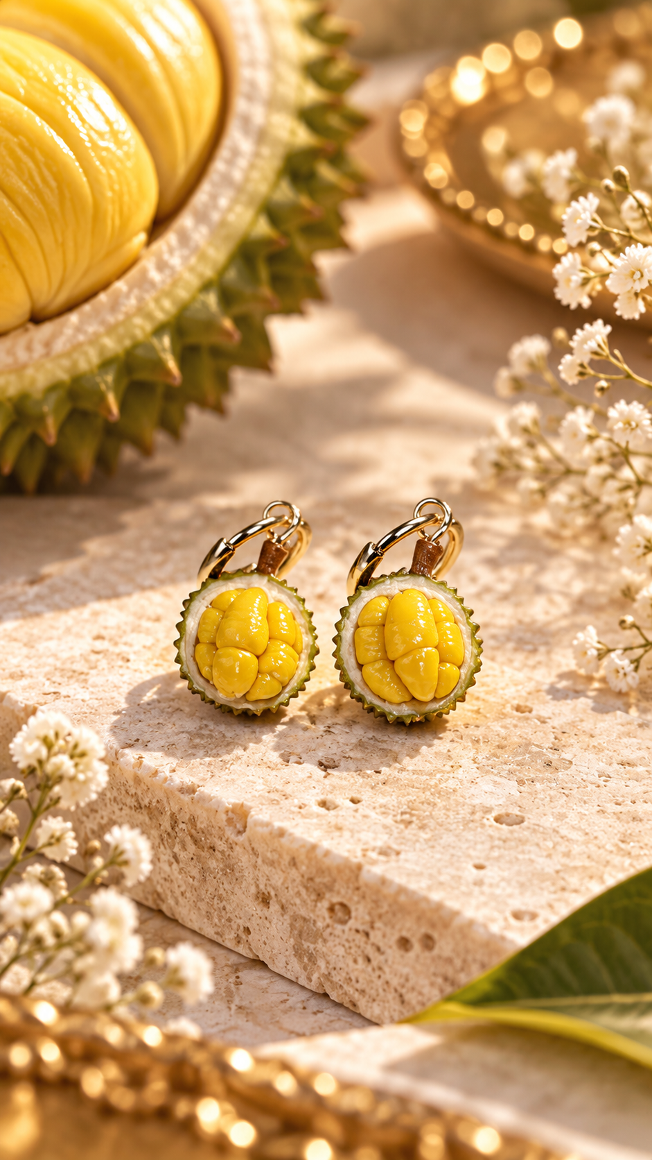 The Durian Ear Hoops