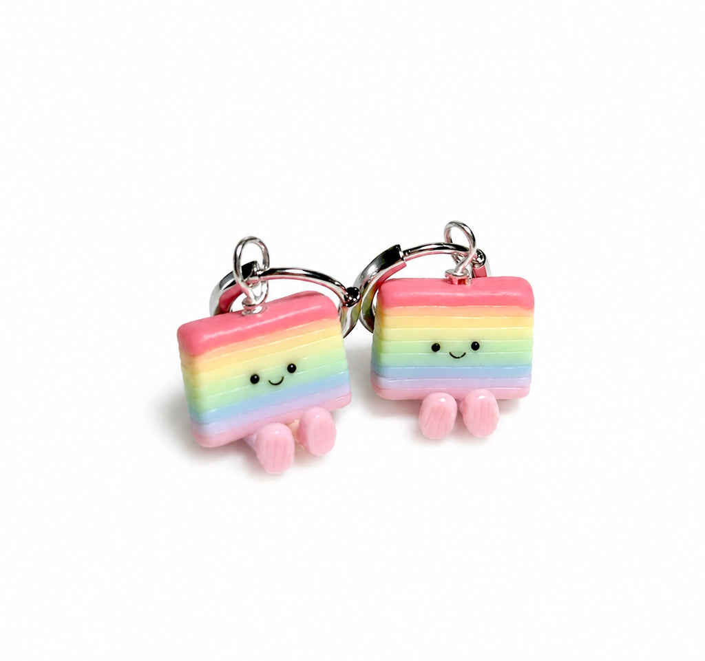Rainbow Kueh Lapis Jellycats Earrings (a variety)