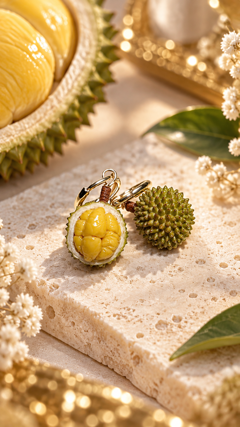 The Durian Ear Hoops